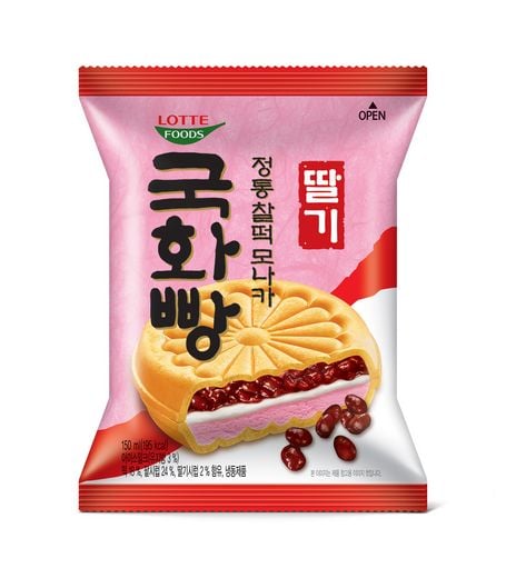 롯데푸드, 맛있는 국내산 딸기를 사용한 국화빵 딸기 아이스크림!
