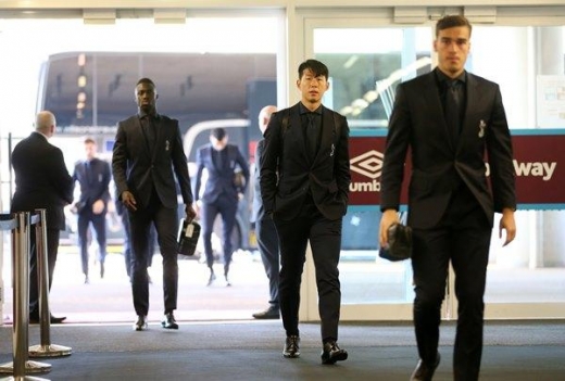 손흥민, 축구 실력만큼 빼어난 모델급 수트핏