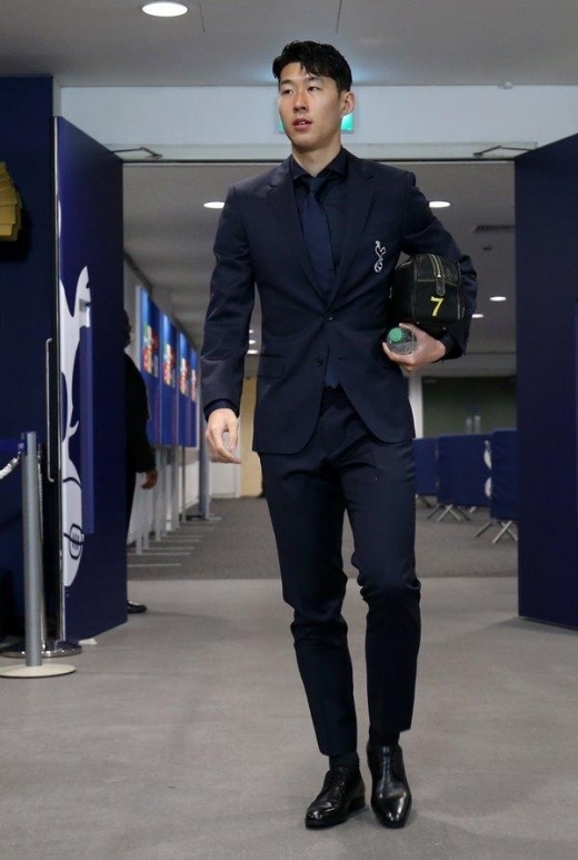 손흥민, 축구 실력만큼 빼어난 모델급 수트핏
