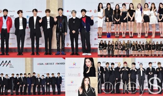 사진은 2018 AAA 시상식 참석한 아이돌. /사진=임한별 기자