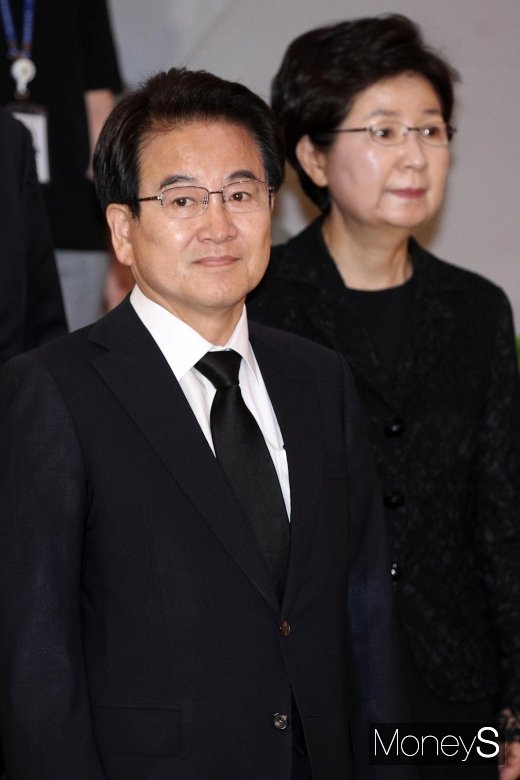 [머니S포토] 정동영 민평당 대표, 이희호 빈소 방문