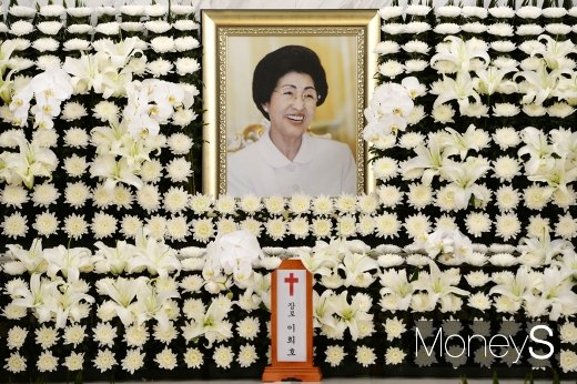 이희호 여사. /사진=임한별 기자  