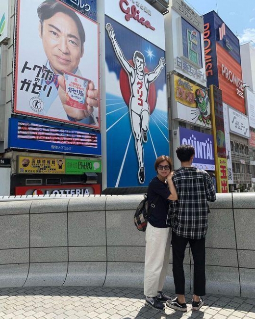 박미선, 훈남 아들과 오사카 여행… 
