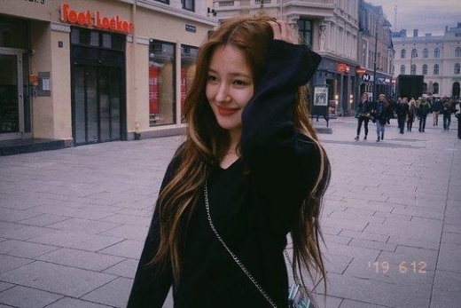 낸시, 열애설 후 근황 '청순매력'
