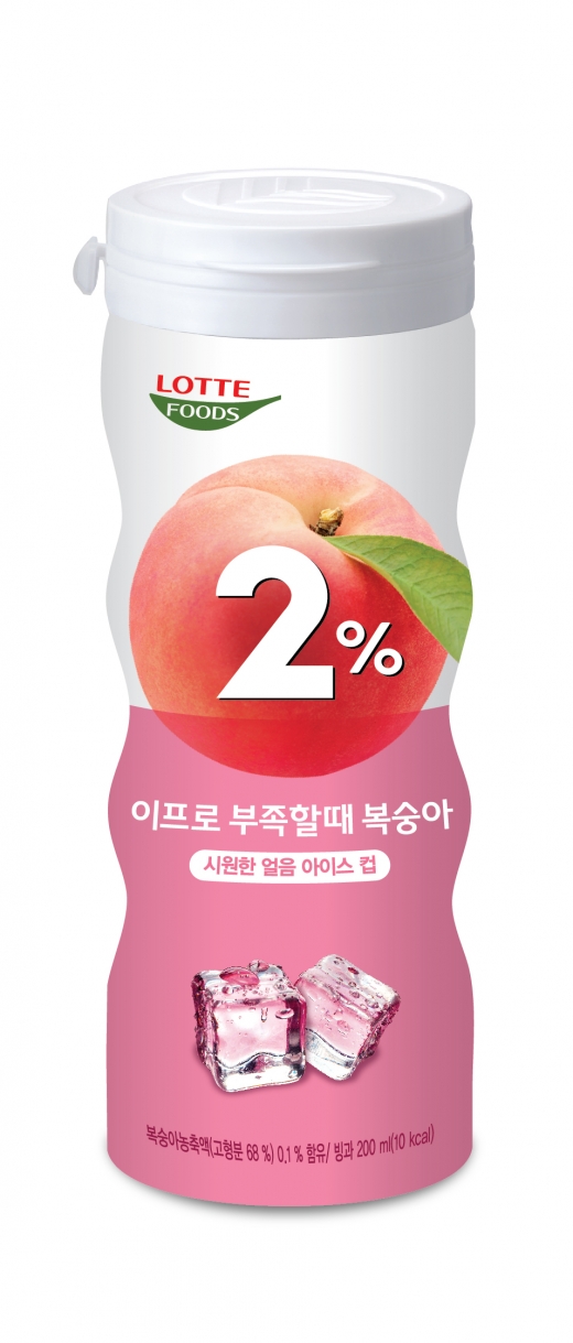 2% 복숭아아이스컵