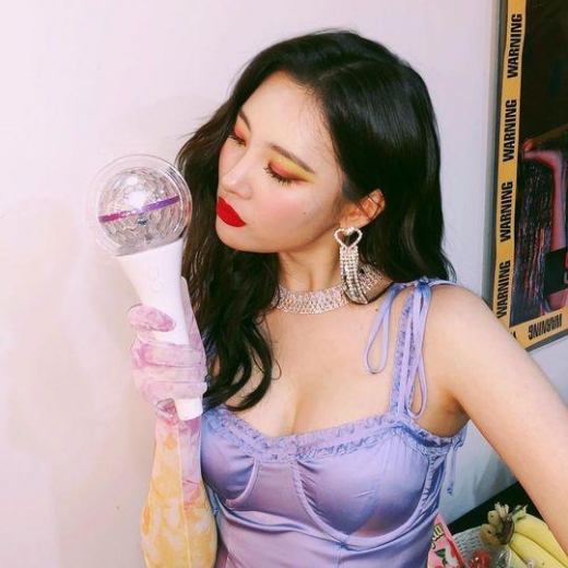 선미, 응원봉만 들어도 '섹시'