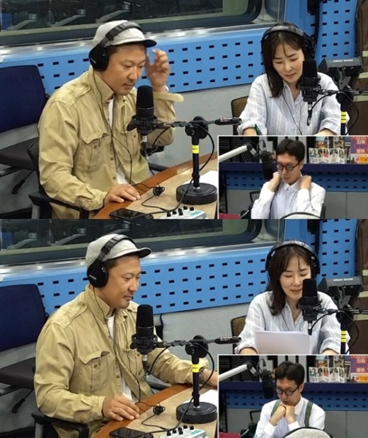 성우 정형석과 박지윤 부부. /사진=SBS 파워FM '김영철의 파워FM' 보이는 라디오 캡처