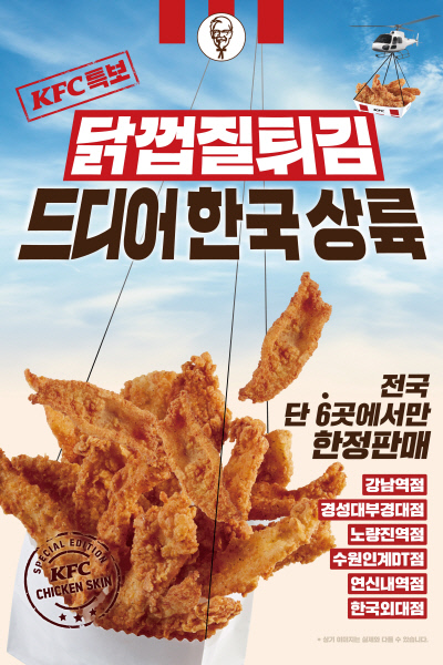 KFC 닭껍질 튀김. /사진=KFC 제공