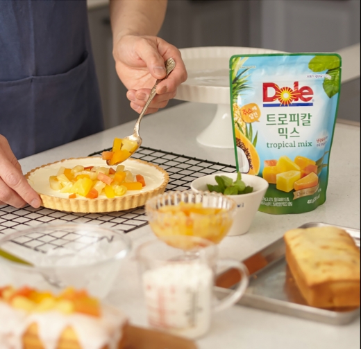 DOLE 후룻파우치 베이킹 레시피 활용 이미지