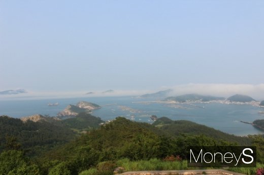 상라산 전망대에서 바라본 흑산도 풍경. /사진=박정웅 기자