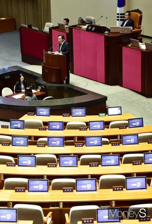 [머니S포토] 한국당 여야 합의 거부, 백지화된 국회 정상화