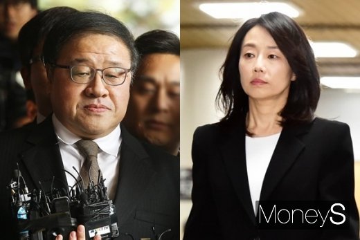안종범 전 경제수석(왼쪽)과 조윤선 전 정무수석. /사진=임한별 기자
