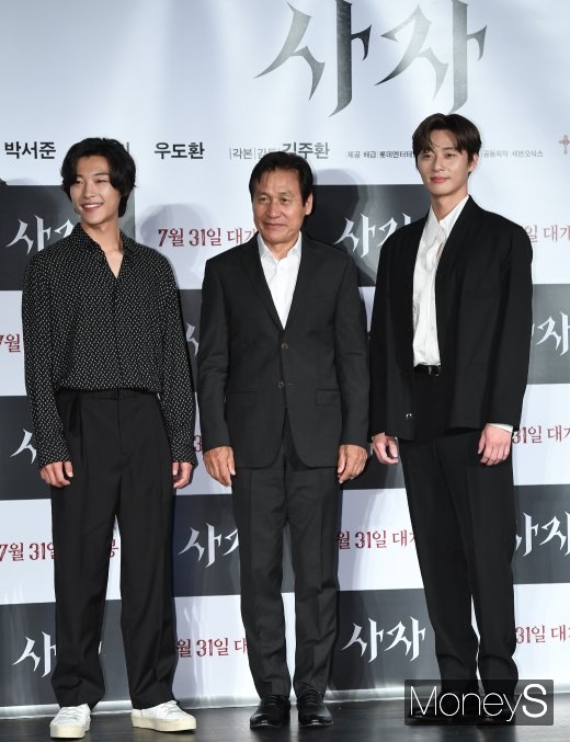 [머니S포토] 우도환·안성기·박서준, 영화 '사자'의 주역들