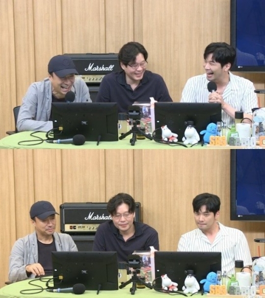 (왼쪽부터) 최다니엘, 유재명, 이성민. /사진=SBS 보이는 라디오 방송화면 캡처