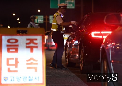 [머니S포토] 제2 윤창호법 적용 음주단속