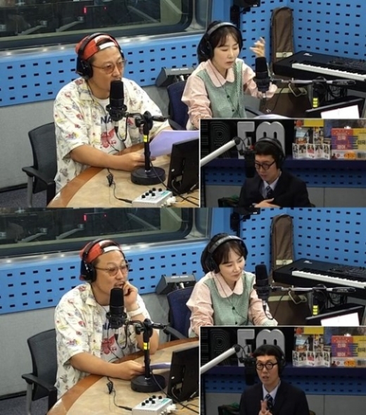 성우 정형석과 박지윤 부부. /사진=SBS 보이는 라디오 방송화면 캡처