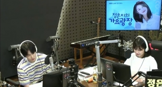 엑소 수호 가요광장 출연 모습. /사진=KBS 쿨FM 정은지의 가요광장 방송 화면 캡처    