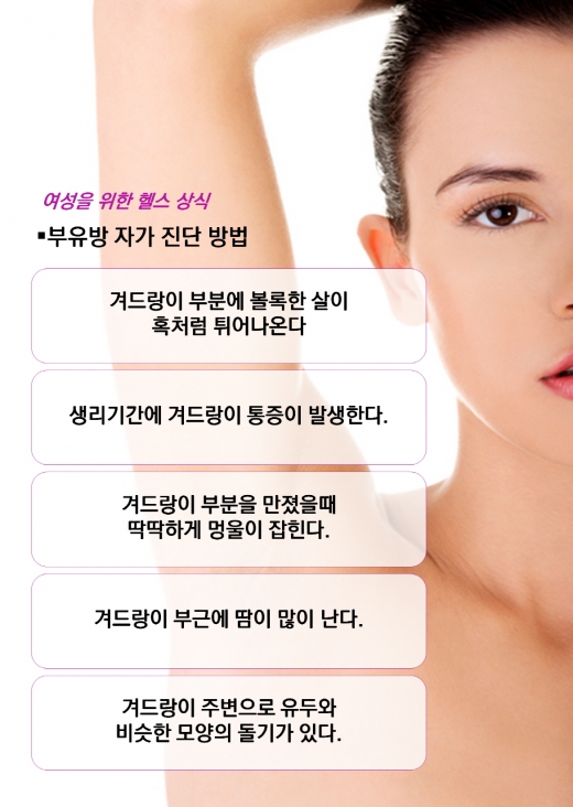 [건강] 겨드랑이살인줄 알았는데… '부유방' 자가진단은?