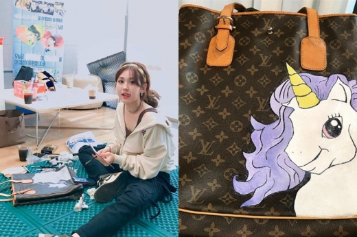 전소미 명품백 그림. /사진=전소미 인스타그램