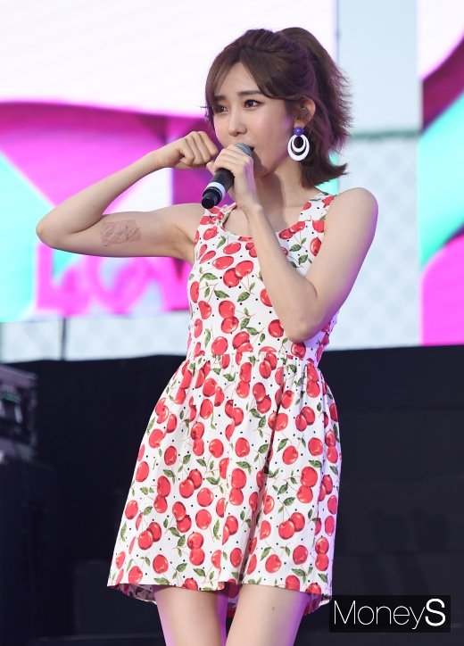 [머니S포토] 하유비 '아이 둘 엄마 맞아?'…눈부신 미모
