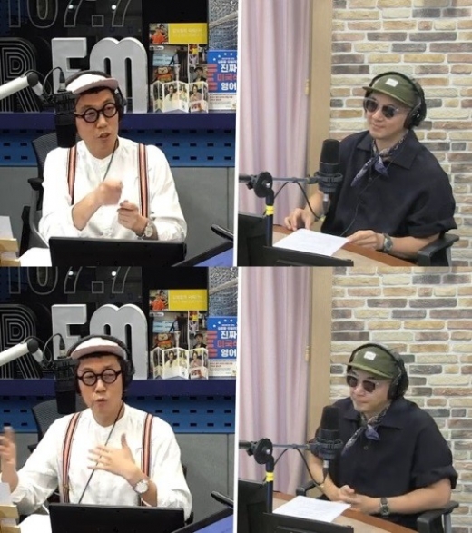 김영철과 클론 구준엽. /사진=SBS 보이는 라디오 화면 캡처