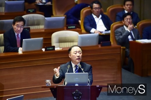 [머니S포토] 홍남기 