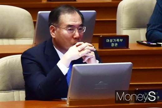 [머니S포토] 대정부 질문 참석한 이개호 장관