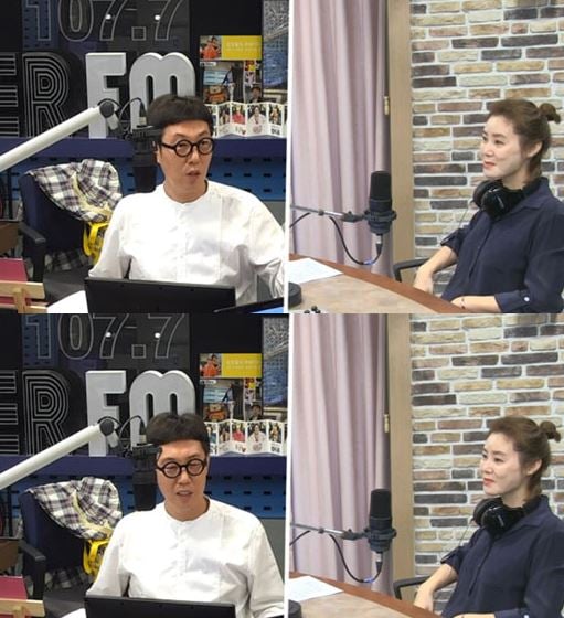 DJ 김영철과 배우 김성령. /사진=SBS 보이는라디오 방송화면 캡처