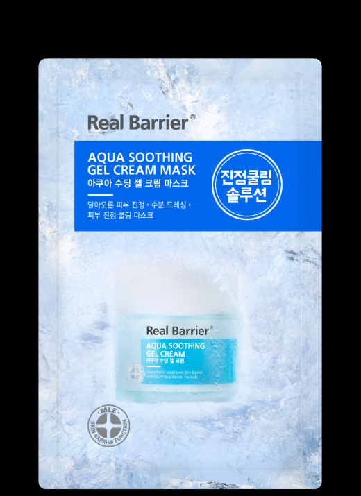 리얼베리어 아쿠아 수딩 젤 크림 마스크. /사진=리얼베리어 제공    