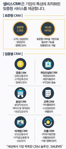 소프트자이온 셀비스(salevis), 중소기업에 특화된 업종별 맞춤 클라우드CRM 서비스 선보여