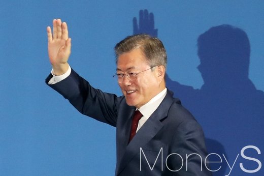 문재인 대통령. /사진=임한별 기자    