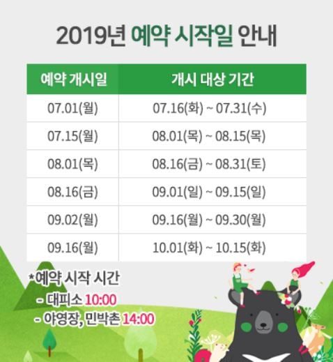국립공원관리공단 예약통합시스템. /사진=국립공원관리공단 사이트 캡처    