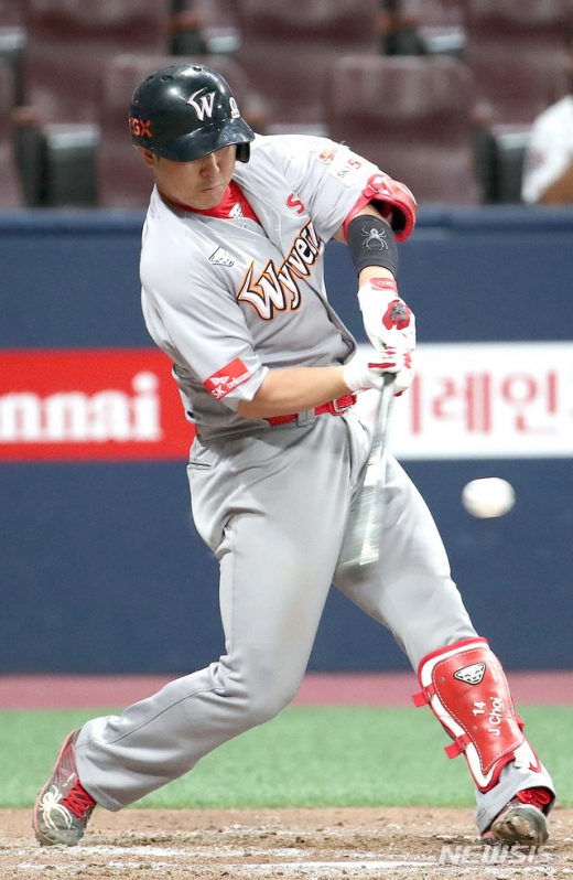 오는 20일 창원NC파크에서 2019 KBO 올스타전 홈런 레이스에 나서는 SK 와이번스의 타자 최정. /사진=뉴시스