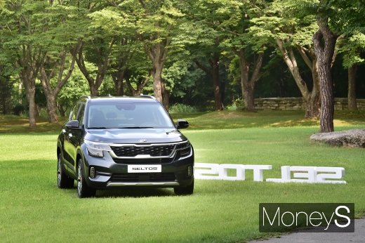 기아차가 18일 공개한 소형 SUV '셀토스'. /사진=머니S 임한별 기자.
