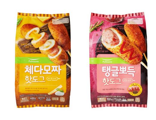 풀무원, 치즈는 듬뿍 소시지는 더 크게 ‘체다모짜’ & ‘탱글뽀득’ 핫도그 새로나왔어요