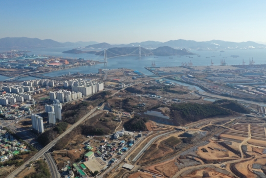 ‘광양 푸르지오 더 퍼스트’ 현장 전경. /사진=대우건설