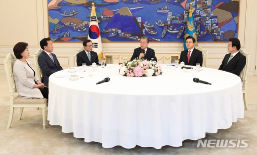 여야 5당 청와대 회동. /사진=뉴시스    