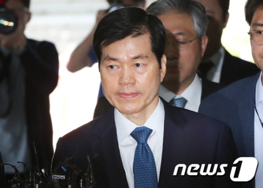 김태한 삼성바이오 대표, 영장심사 출석 '묵묵부답' (속보)