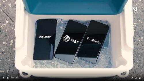 월스트리트저널(WSJ)의 조안나 스턴 정보기술(IT) 담당 기자가 미국 전역을 돌며 5G 서비스를 체험한 리뷰 영상/사진=스턴의 WSJ 리뷰 영상 캡처