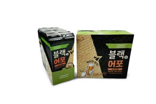 풀무원, 가격·칼로리 부담 모두 낮춘 김스낵 맥주 안주 ‘블랙김어포’ 출시