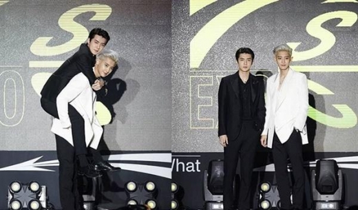 '엑소 유닛' 세훈 찬열, 쇼케이스서 '시크미 발산'