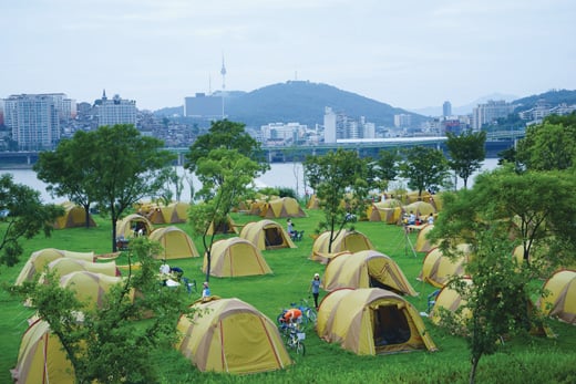 한강 캠핑장. /사진=이미지투데이