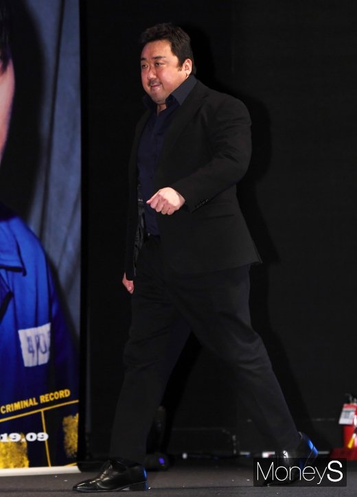 [머니S포토] 나쁜녀석들로 다시 돌아온 마동석