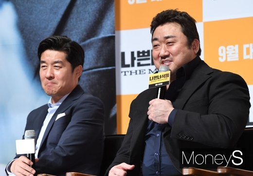 [머니S포토] 김상중·마동석 '영화로 다시 돌아온 나쁜녀석들'