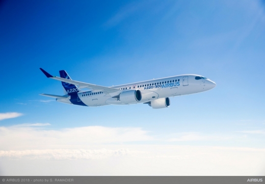 아시아 지역 6개국 데모 투어에 나선 A220-300. /사진=에어버스