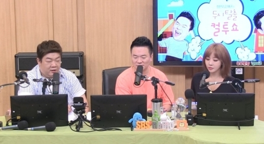 유민상 김태균 나르샤(왼쪽부터). /사진=SBS 보이는 라디오 캡처  
