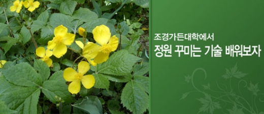 경기도가 정원문화 확산을 위해 ‘2019 하반기 조경가든대학 과정’을 운영, 오는 8월 6일까지 교육생을 모집한다. / 제공=경기도