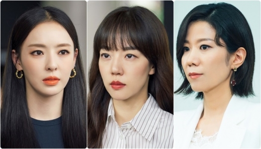 드라마 '검블유'에 출연한 이다희, 임수정, 전혜진(왼쪽부터). /사진=tvN 제공