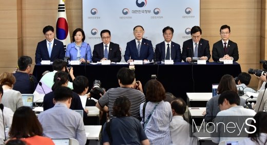 [머니S포토] 홍남기, 