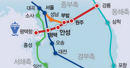 평택~안성~부발 국가철도 노선도. / 자료제공=안성시